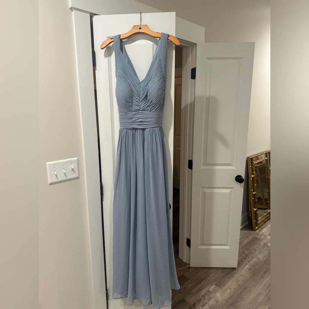 Azazie Bridesmaid Dress Dusty Blue